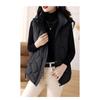 Women's Jacket Down Cotton Autumn and Winter Temperament Stand-up Collar Horse Clip Short Shoulders