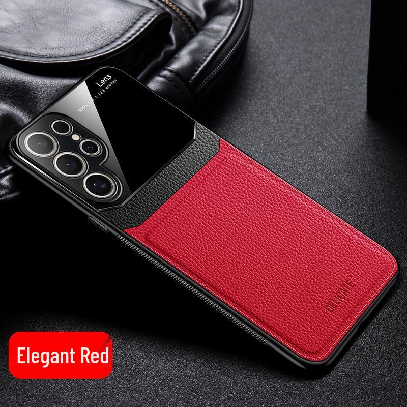Compatible Samsung Phone Cases: S25 Ultra, S24 FE, S22, A53, A72, A34, Note 20+ with Leather Texture