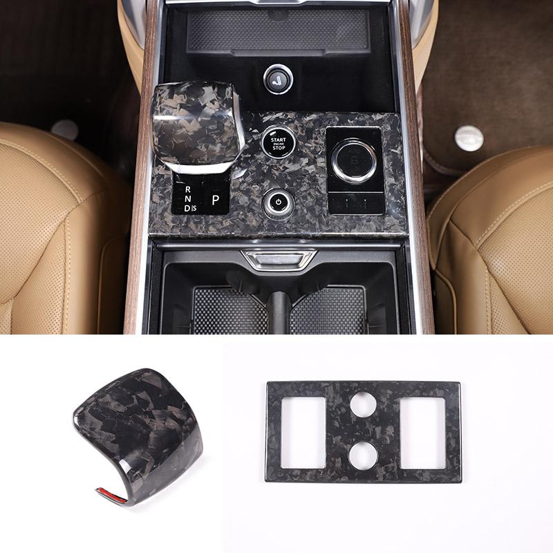 Real Carbon Fiber Car Center Control Shift Panel Frame Decorative Sticker For Range Rover Vogue L460 2025 2025 Car Accessories