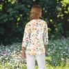 Women's V-neck 3/4 Sleeve Printed Cardigan
