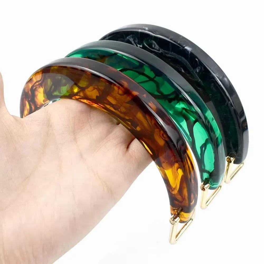 Resin Handbag Handles U-Shaped Tote Grip Fashion Women's Bag Handle Handcrafted