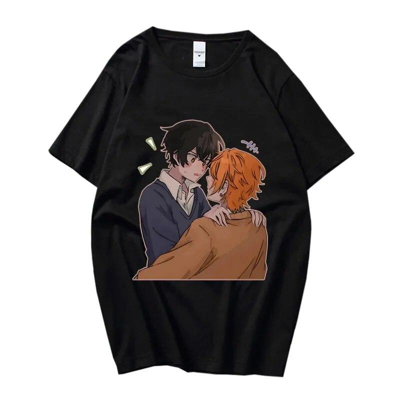 

Футболки Sasaki To Miyano SYUUMEI YOSHIKAZU ЖЕНСКИЕ BL Boyslove Kawaii/милые футболки из 100% хлопка, футболки высокого качества с коротким рукавом L