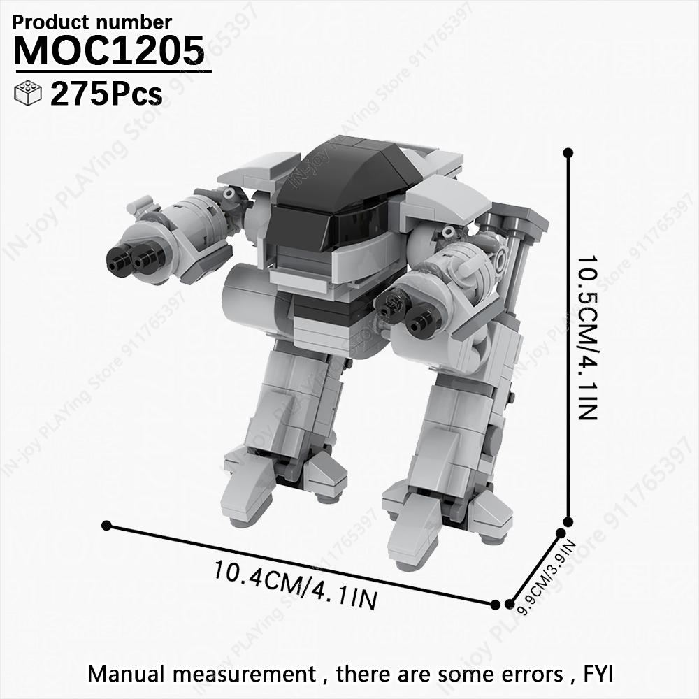MOOXI Película Juego Robot Mecha Tanque Modelo Ladrillos MOC Creativo DIY Bloques de Construcción Ensamblados Compatibles Con Juguetes de Colección de Figuras