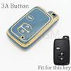 For Toyota Rav4 Land Cruiser Camry Aqua Prado Corolla Prius 2 3 4 Buttons Tpu Car Key Case Cover Keyless Remote Fob 2013 2014
