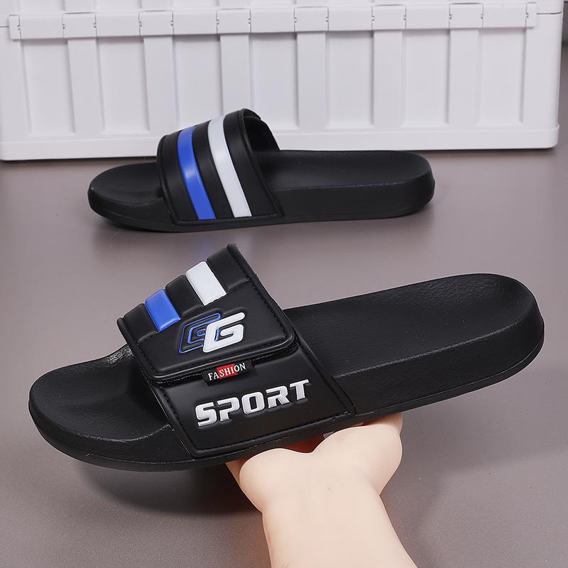 Summer slippers one-word casual non-slip outdoor household raw letter G shoes