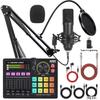 BM800 USB Microphone and Sound Card Set for Mobile, PC & Podcast with Headphones