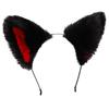 Diadema y pinzas con orejas de animales: Gato, zorro, perro lobo con cascabeles: accesorios para el cabello de cosplay para mujeres.