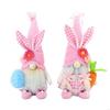 85AD Pink Easter Plush Toy Easter Rabbit Lint Toy Handmade with Fine Detailing Easter Toy for Adults and Cosplay Lovers