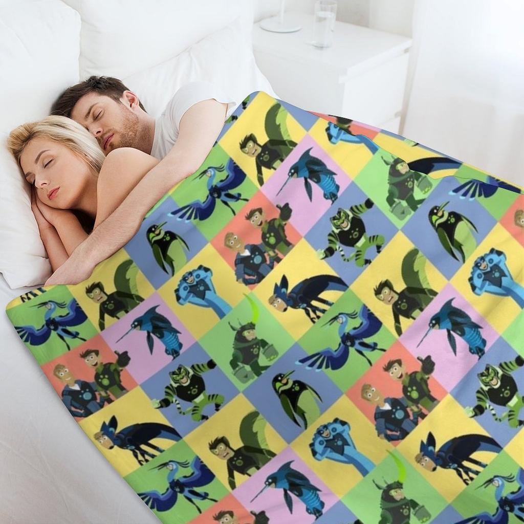 Wild Kratts Creature Powers! Throw Blanket Thermals For Travel warm for winter Cute Plaid For Decorative Sofa Blankets