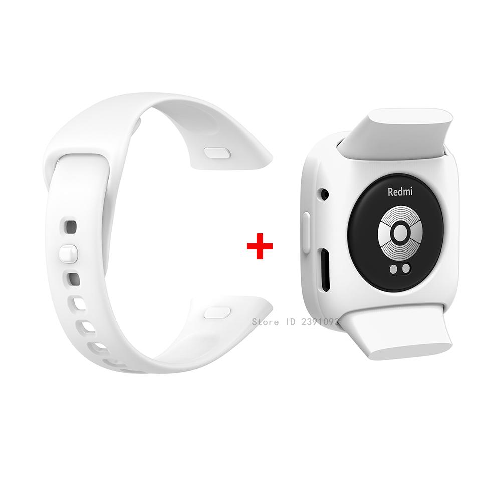 Silicone Strap+Protective Cover for Redmi Watch 3 Replacement Wrist Strap Bumper for Xiaomi Mi Watch Lite3 Wristband Bracelet