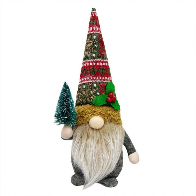 Christmas New Year Gnome Figurines: Creative Country Forest Faceless Old Man Ornaments