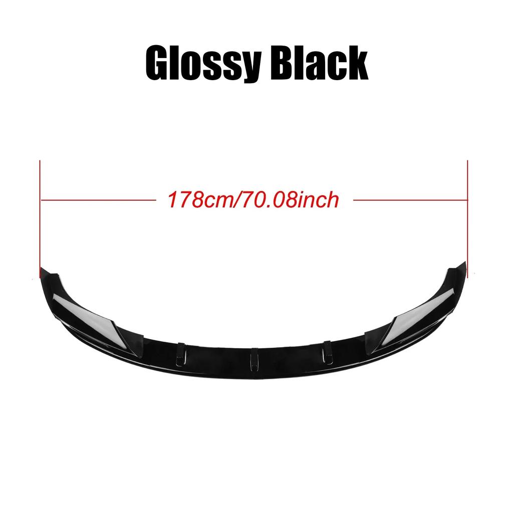 For BMW F10 M5 2012-2016 Carbon Look Glossy Black Front Bumper Lip Spoiler Splitter Lower Air Vent Corner Side Splitter Cover