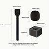 Universal Lavalier Street Reporter Microphone and Handheld Pole for Interviews