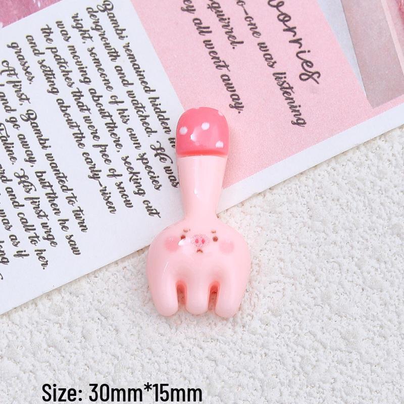 Handmade Pink Pig Resin Accessories: DIY Shoe Buckle, Hairpin, Jewelry Material
