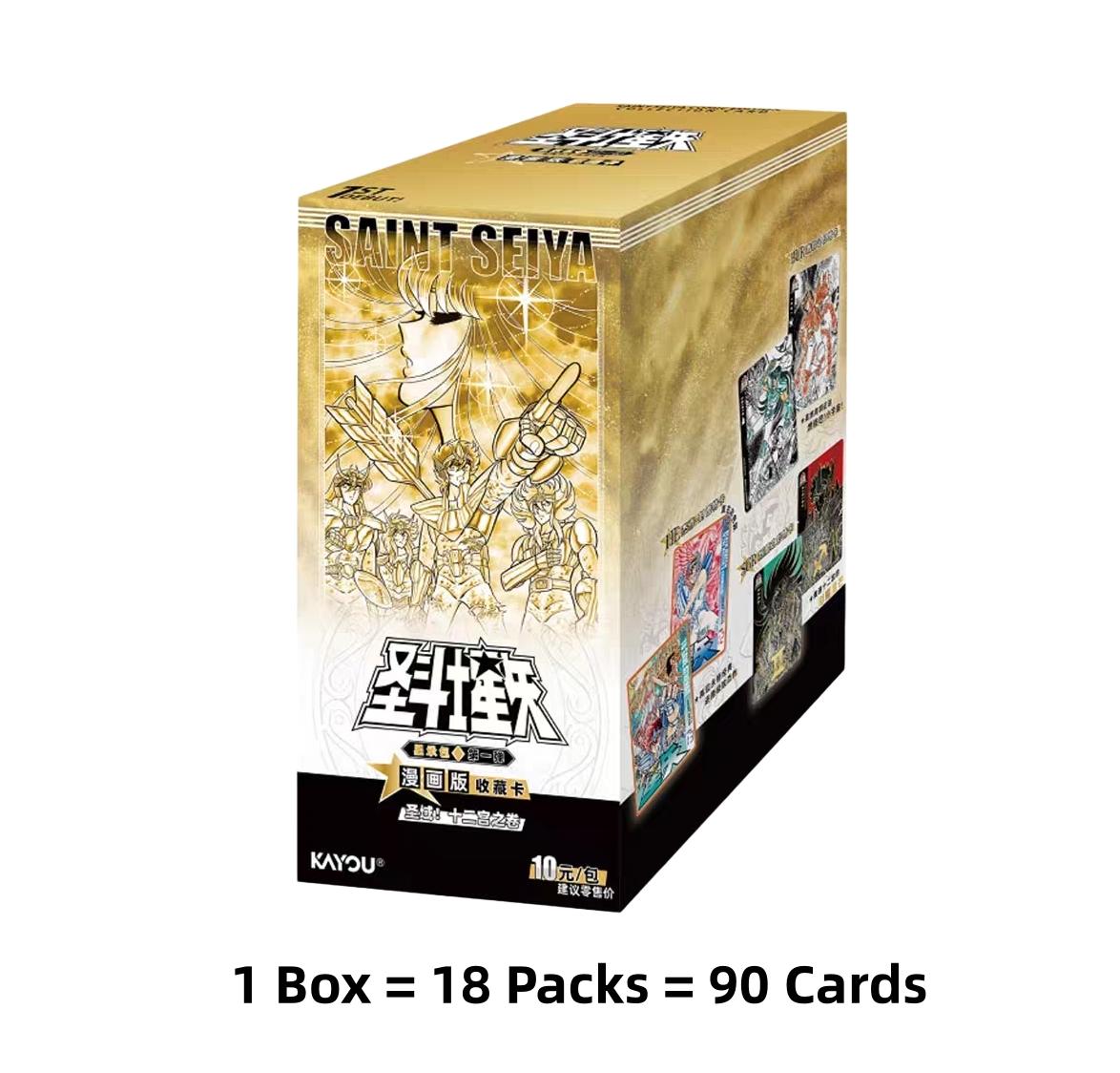 Saint Seiya Cards Vol.1 Comic Ver. Knights Of Zodiac SE Limited Supreme Hall Genuine Rare Gold Trading Cards Booster Box