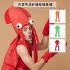 Halloween Funny Hat Squid Gloves Set Party Cosplay Props Costume Accessories Adults