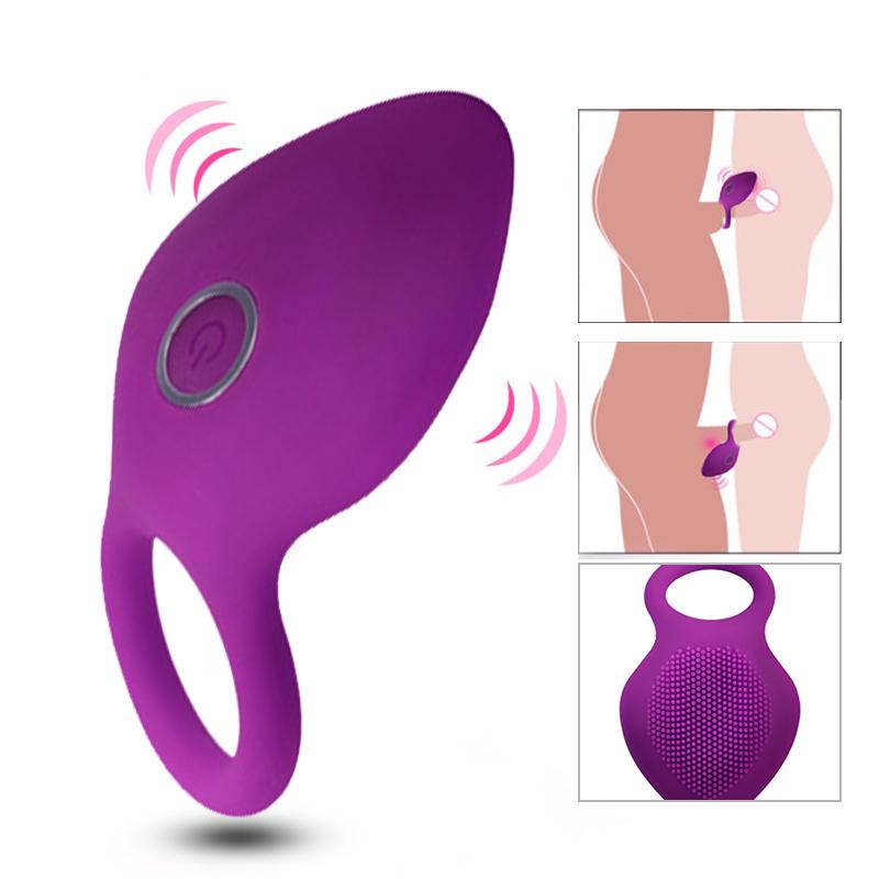 10-Frequenz-Vibrationsstimulation Klitoris-Penisring Retard Langlebiger Penis-Verschlussring-Vibrator