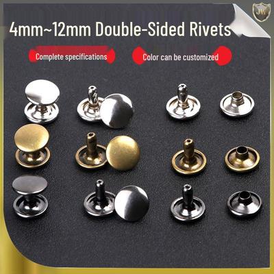 4-12mm DIY Metal Double-Sided Cap Rivet - Decorative Shoe Repair Accessory