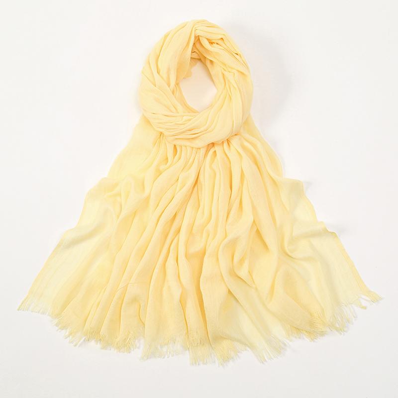Large Size Cotton Feeling Scarf Women Plain Foulard Femme Luxury Hijab Long Bandana Evening Party Dress Shawls and Wraps