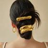 New Metal Irregular Golden Color Hair Bands Elastic Fashion Scrunchies Hair Rope Headbands Women Girls Hair Accessories