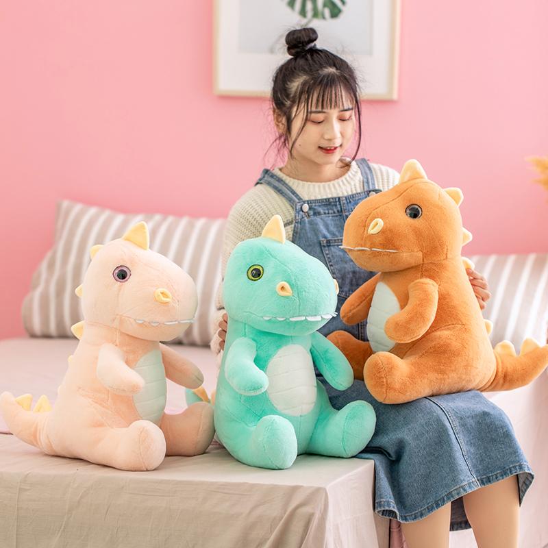 Neues schönes Dinosaurier-Plüschtier, weich, gefüllt, Cartoon-Tier, Drache, Puppe, schöne Wohnkultur, Baby, beruhigendes Kissen, Kinder, Kindergeschenk