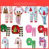 Neues Weihnachts-Outfit-Set aus Baumwollmischung für Kinder Gemütliche Weiche Bequeme Nachtwäsche