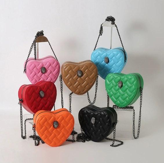 

Women s diagonal heart-shaped women s bag 2025 new designer handbag 19*19*8cm хакі