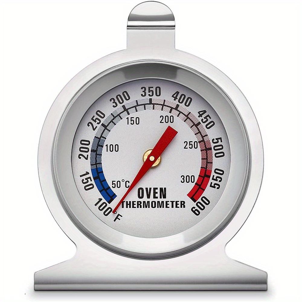 Accurate Stainless Steel Oven Thermometer for Electric/Gas Oven, Instant Read Kitchen Cooking Grill Smoker Thermometer 50-300°C/100-600°F)
