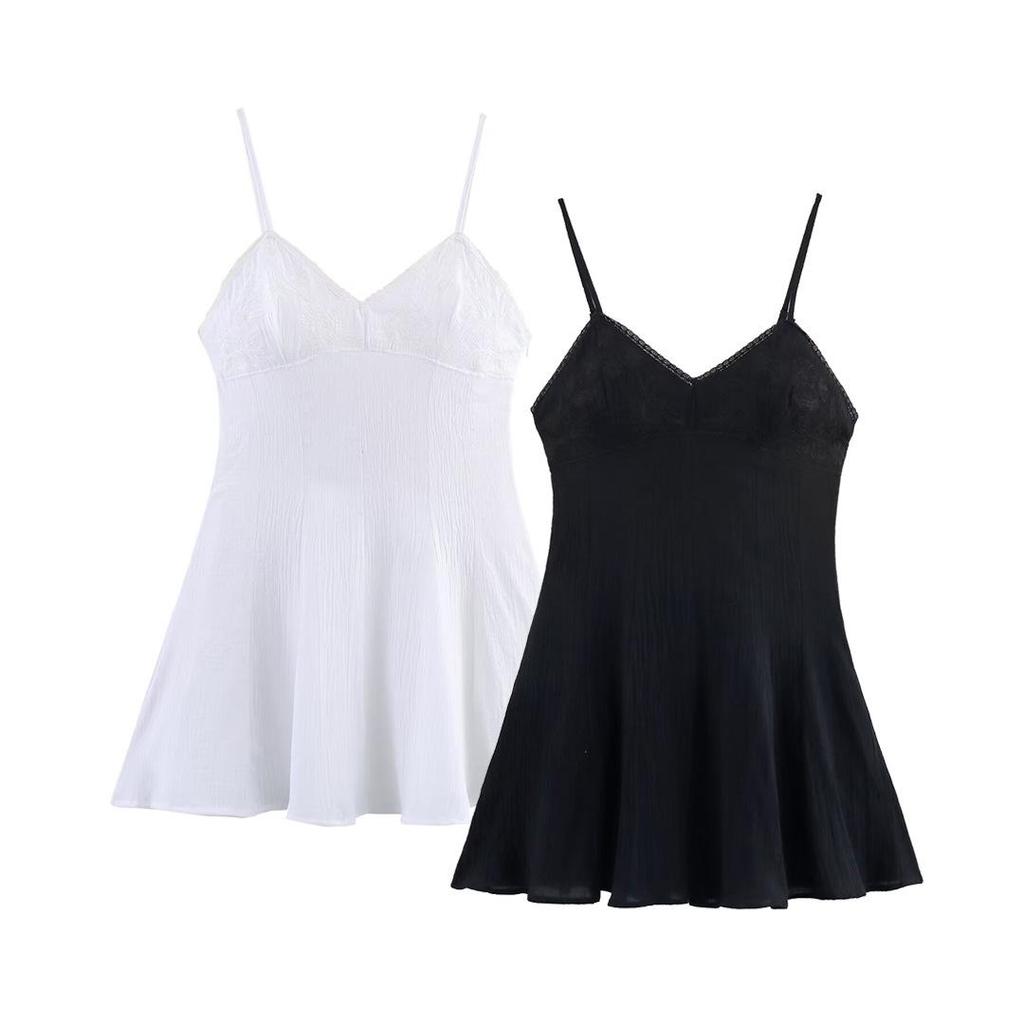 Spring 2025 Women's European & American Style Embroidered Short Dress