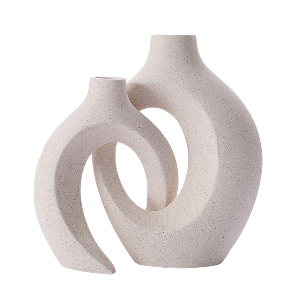 

Ваза в скандинавском стиле, элегантное украшение для офисной книжной полки, офисная книжная полка, декоративные вазы, подарок белый