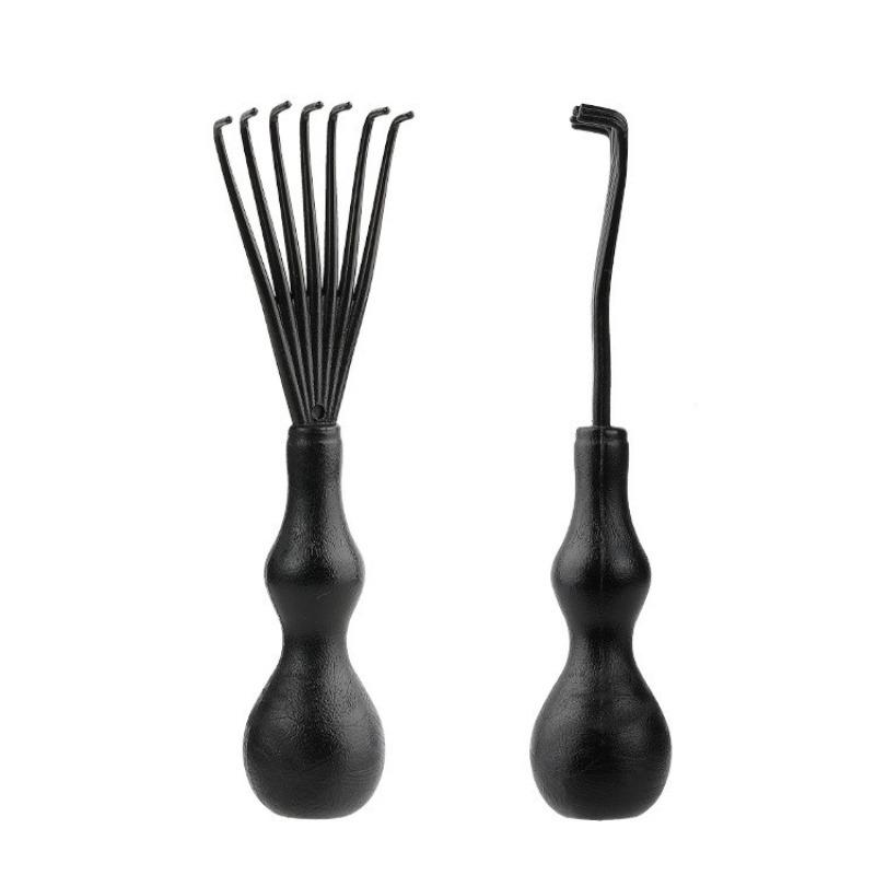 Air Cushion Comb Cleaner Brush Plastic Hair Brush Cleaning Tool Practical Claw Hook Design Efficient Hair Remover for Salon