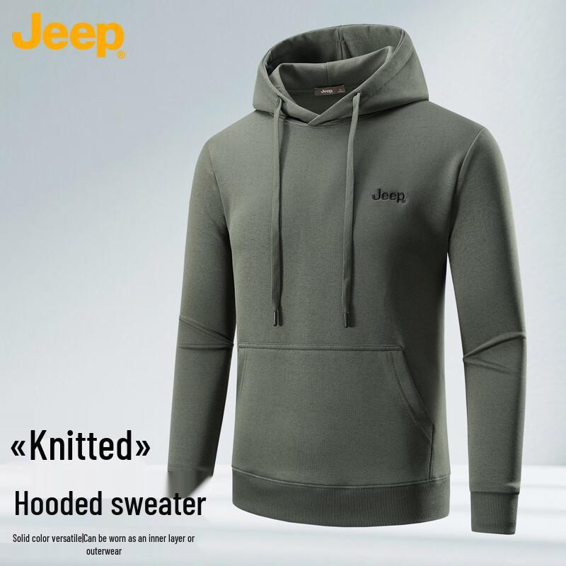 

JEEP Men s Heavyweight Solid Color Hooded Sweatshirt XL