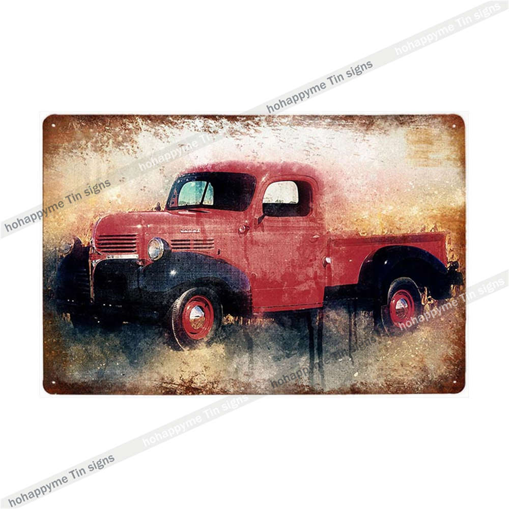 

Vintage Car Sign Metal Tin Painting Poster Decoration Atelier Garage For Bar Club Man Cave Retro Plaque Home Decor Plate 20x30cm 20x30cm（7.8x11.8inch）