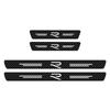 2026 Hot VOLKSWAGEN Carbon Fiber Car Door Sill Protector Stickers for Volkswagen VW Rline R Line Polo Touran Tiguan Jetta T5 Gol zf7