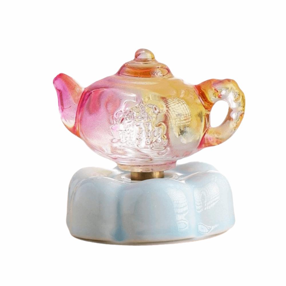 Creative Spinning Car Ornament Cartoon Glazed Statue Figurine Tabletop Ornaments Style 3