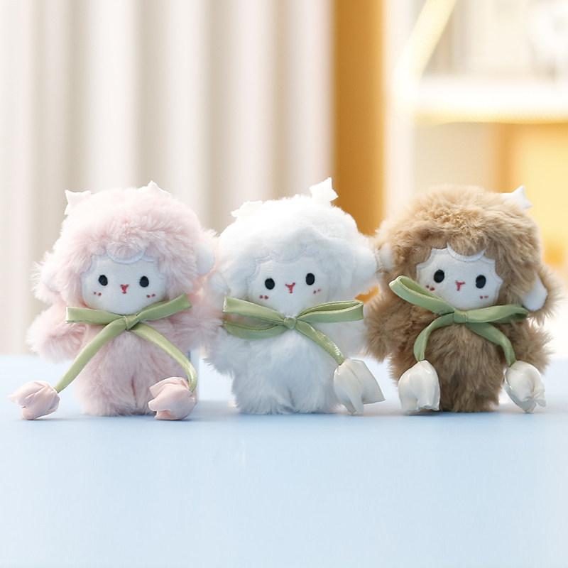 Cute Animal Plush Doll Small Sheep Pendant With Plush Material For Girls Gift And Accessory