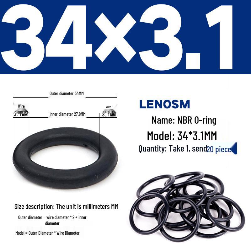 High-Pressure NBR Nitrile Rubber O-Ring Seal - Wear & Oil Resistant