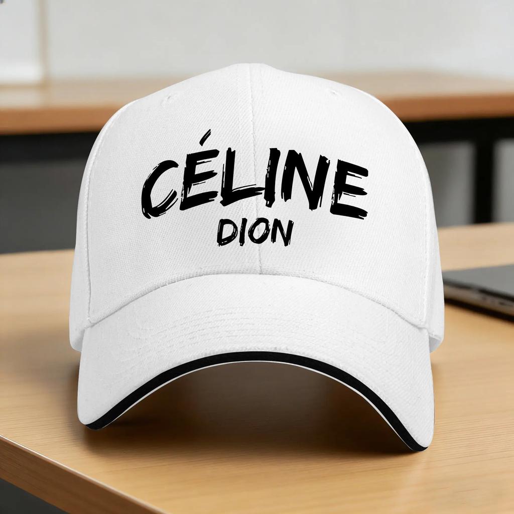 Celine Dion Lässige Baseballkappe Outdoor Fitnessstudio Trucker-Kappe Sommer Sonnenschutz Herren Damen Enganliegend Retro Baseballkappen