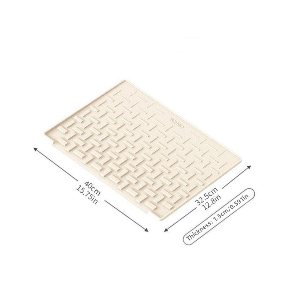 Heat Insulation Silicone Drainage Mat Slope Design Heat Resistant Kitchen Drain Pad Silicone Material