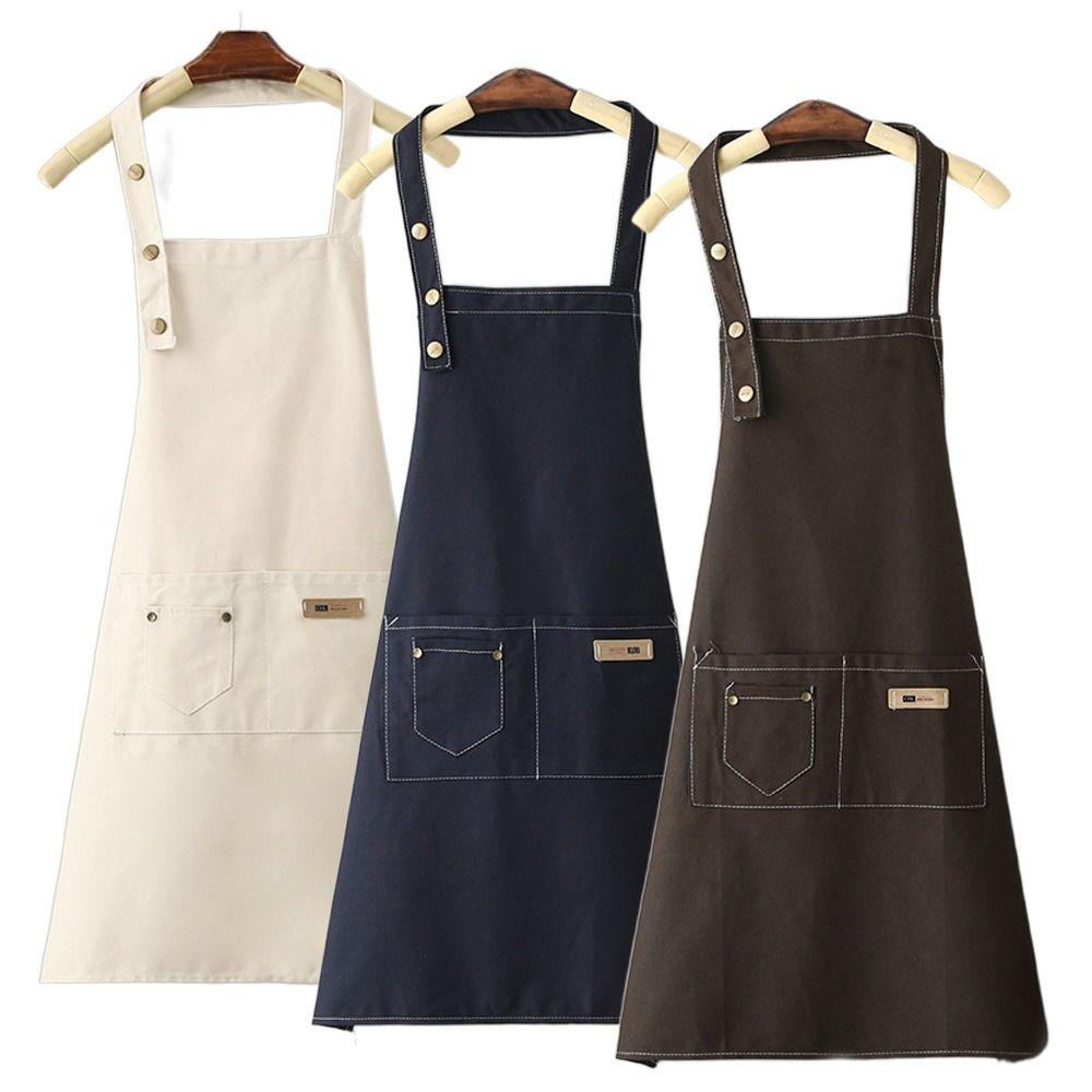 Fashion Waterproof Kitchen Aprons Anti Dirty Multipurpose Cooking Aprons Simple Working Clothes Beauty Nails Studios Uniform