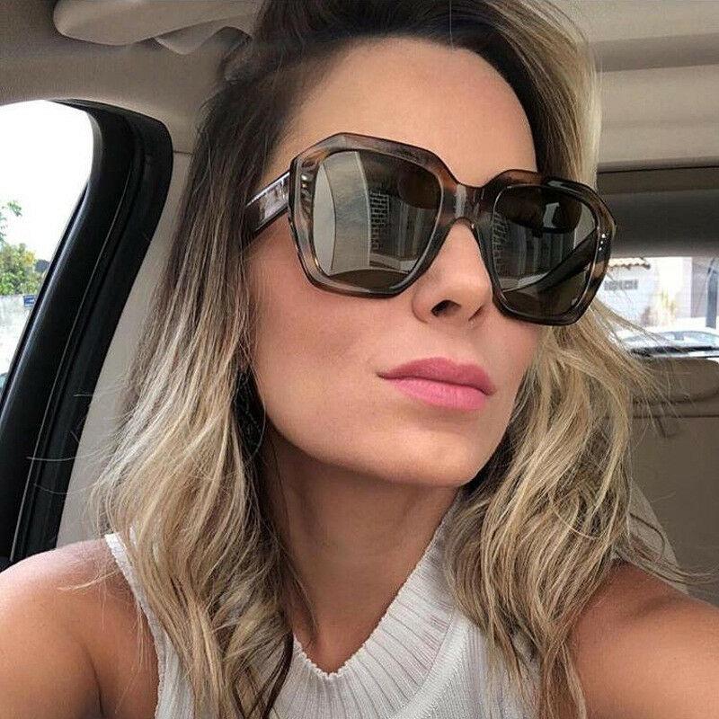 Timeless Oversized Vintage Square Frame Sunglasses With Premium Uv400 Protection