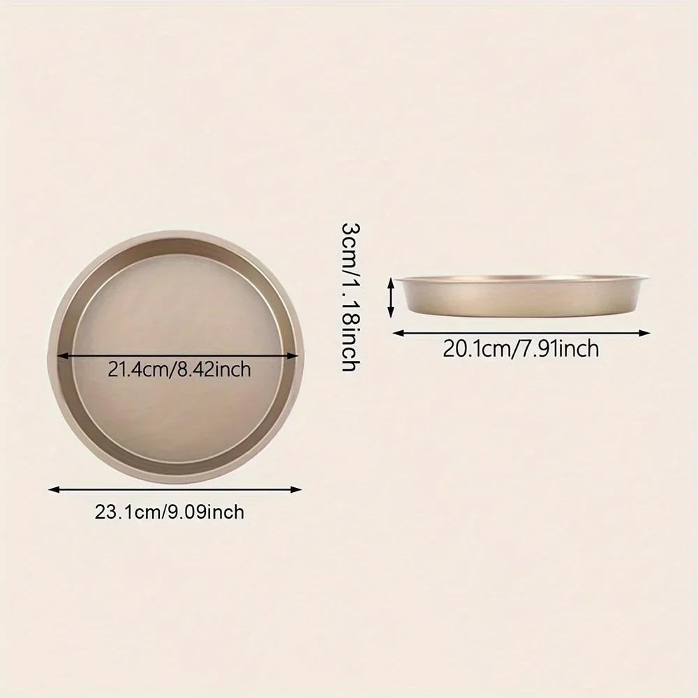 1 Round Pizza Pot, Microwave Oven, Baking Tray, Debris Tray, Carbon Steel Non Stick Mold, Baking Tool, Kitchen Supplies