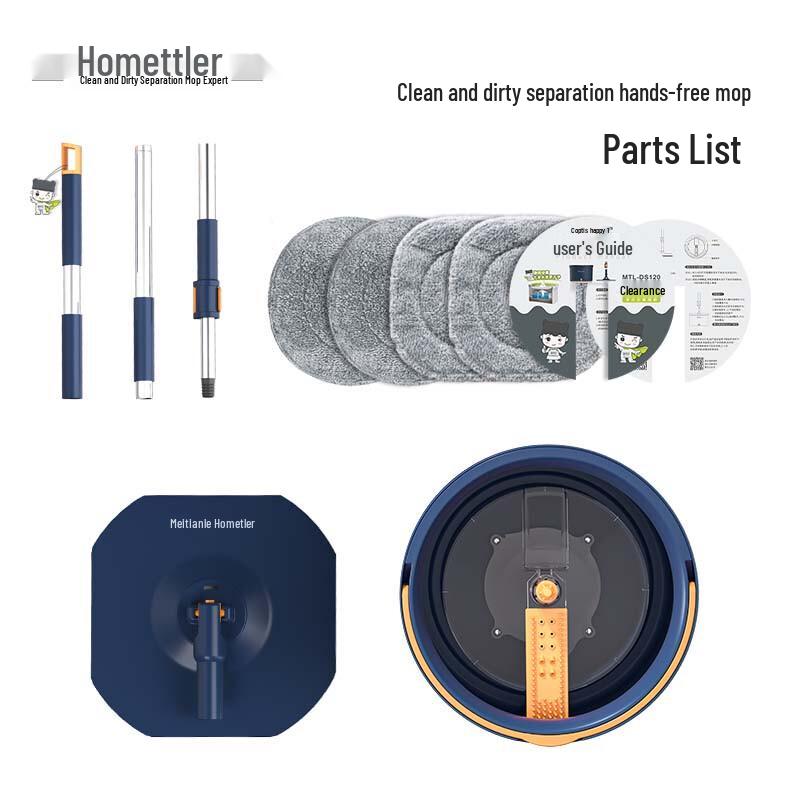 HoMettler Dual-Bucket Spin Mop
