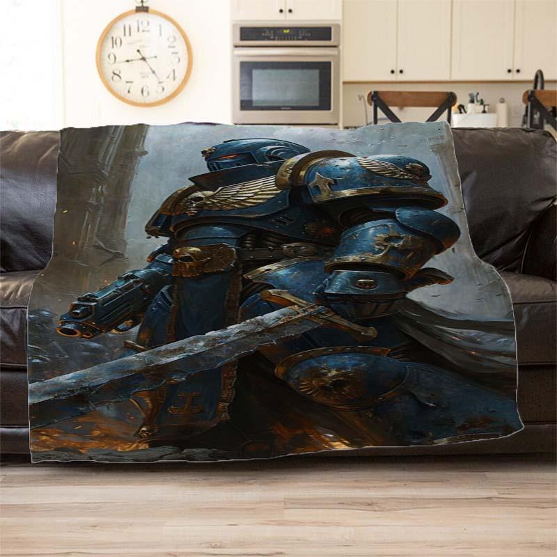 Dicke gepanzerte Ritter-Decke - Weich und bequem - Geeignet zum Warmhalten im Winter und ein ideales Geschenk für Gaming-Enthusiasten