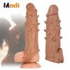 Penis Extend Sleeve Reusable Condoms Dildo Enhancer Delay Ejaculation Sex Toys for Men