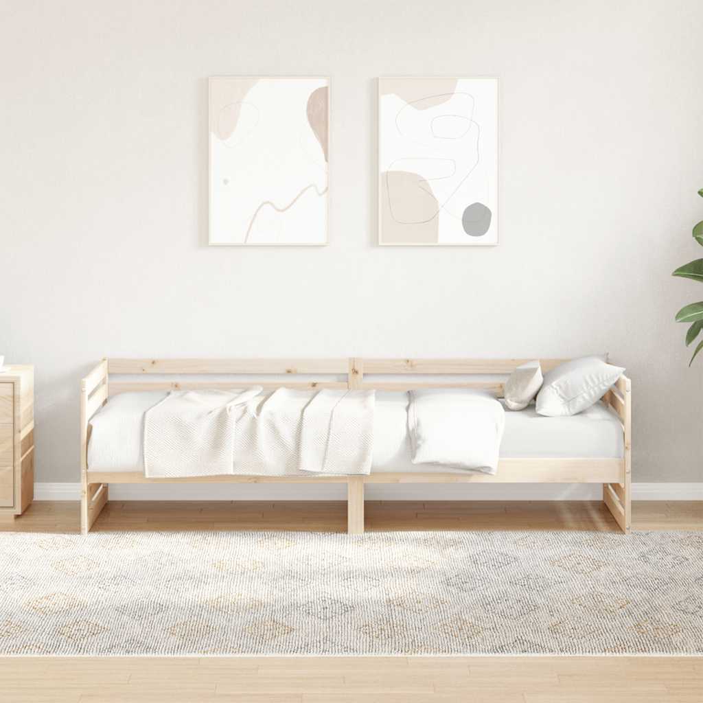 Daybed without Mattress 80 x 200 cm Solid Pine Wood