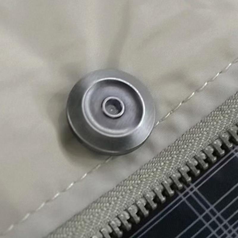 Men's Plus Size Stand-up Collar Jacket for Business Casual - Spring/Autumn Fashion
