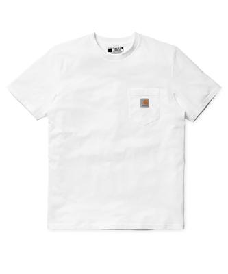 Large Size Oversized Cotton Short Sleeve Shirt Tagless with Pocket Pocket White White XL Size [Carhartt] Men's T-Shirt S/S T-Shirt [Item]