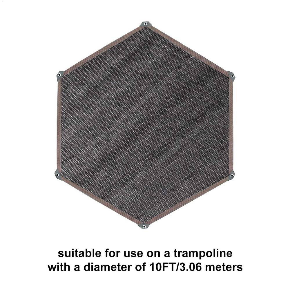 6-14FT trampoline shade cover Trampoline Sunshade Net Mesh Trampoline Sunshade Tent Cover Compatible with 6/8-bar models