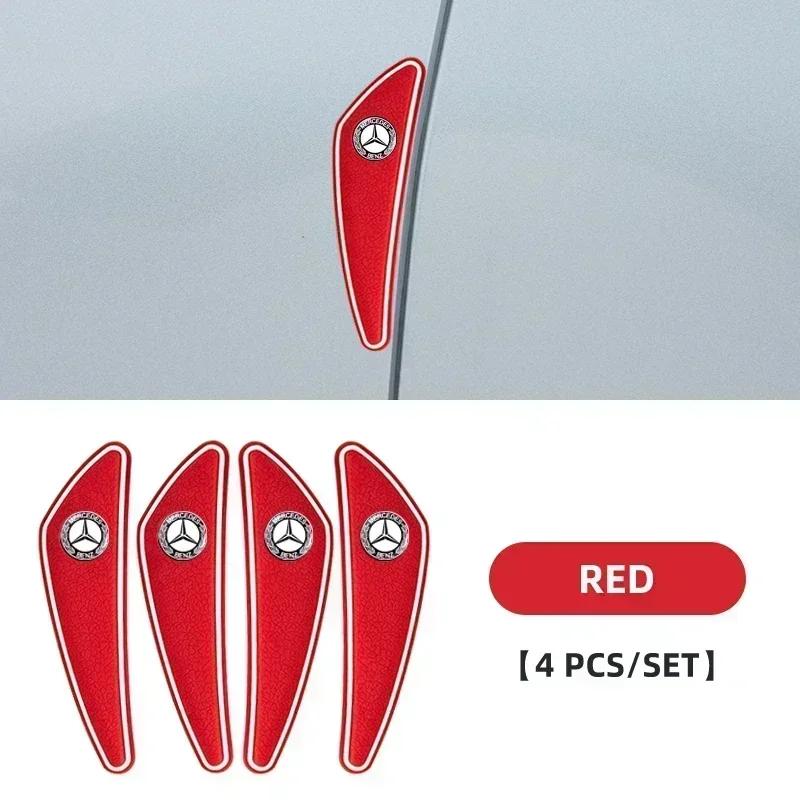JCG1 4pcs Car Door Bumper Strip Protection Strip for Mercedes Benz AMG A B R G Class GLK GLA CLA GLB GLC C200 W176 Accessories
